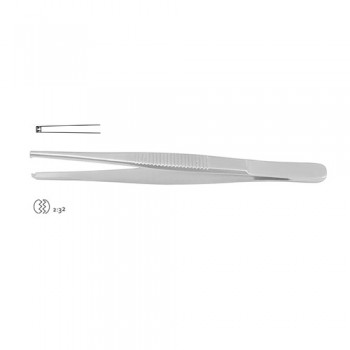 Dissecting Forceps 2 x 3 Teeth Stainless Steel, 12 cm - 4 3/4"